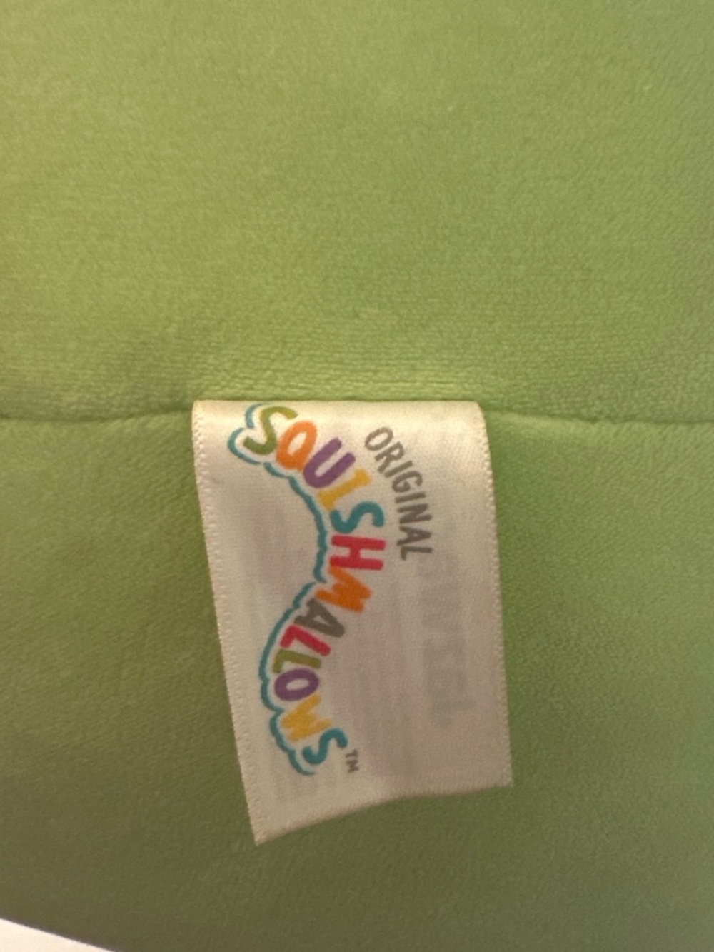 Squishmallows medium green winking turtle plush